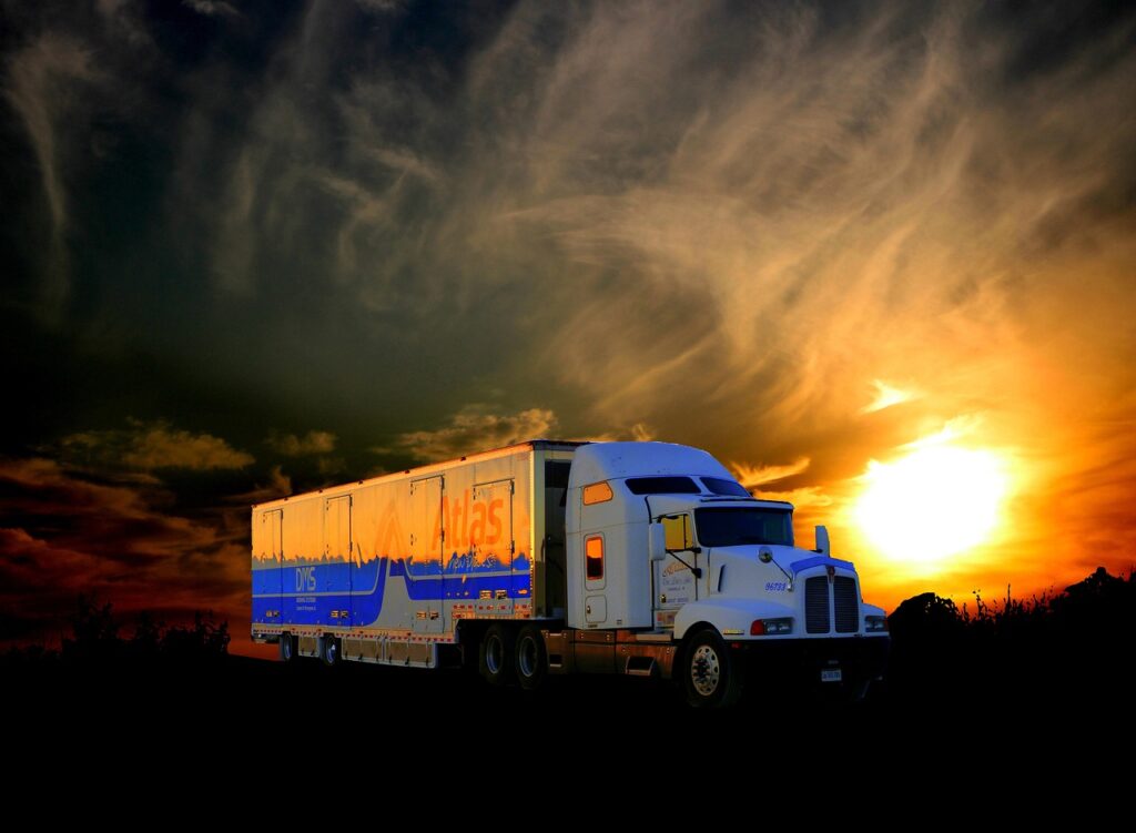 sunset, transport, truck-5008388.jpg